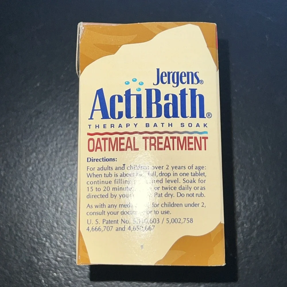 Vintage Jergens Acti Bath Therapy Bath Soak Oatmeal Treatment 4 Tablets 1994 New